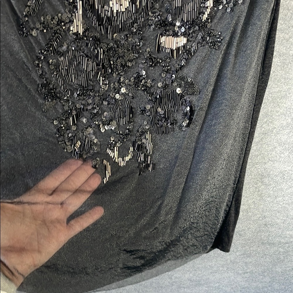 All saints Black Sequin top. Size 4 - Picture 5 of 6